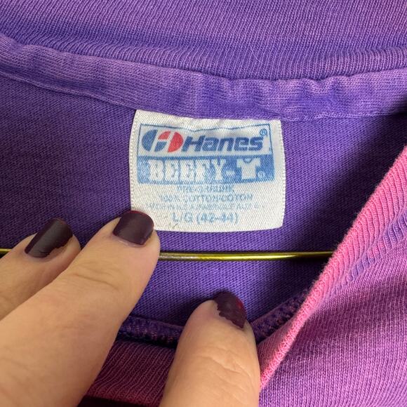 Hanes 1992 VINTAGE Southern Illinois River to River Relay THRASHED t-shirt LARGE - Picture 7 of 8